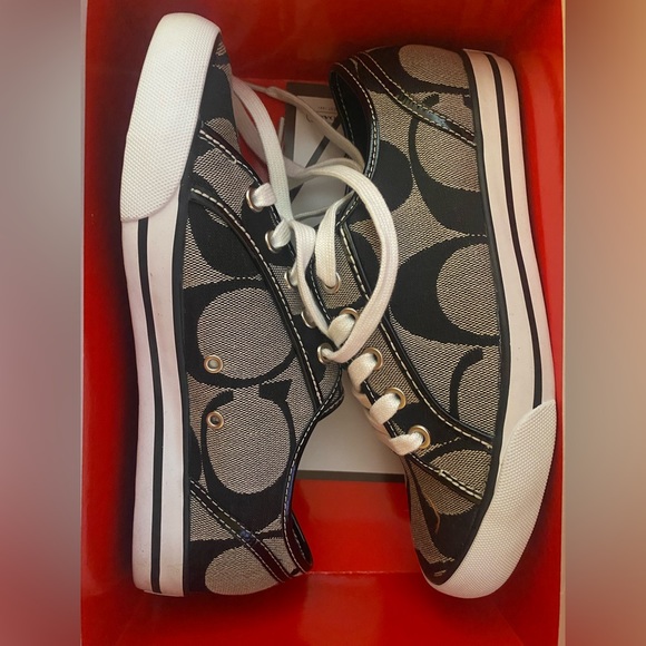 COACH 🌸 Dalia II Sneaker | Black/White Women’s Sz. 7.5 *BRAND NEW* - Picture 1 of 11